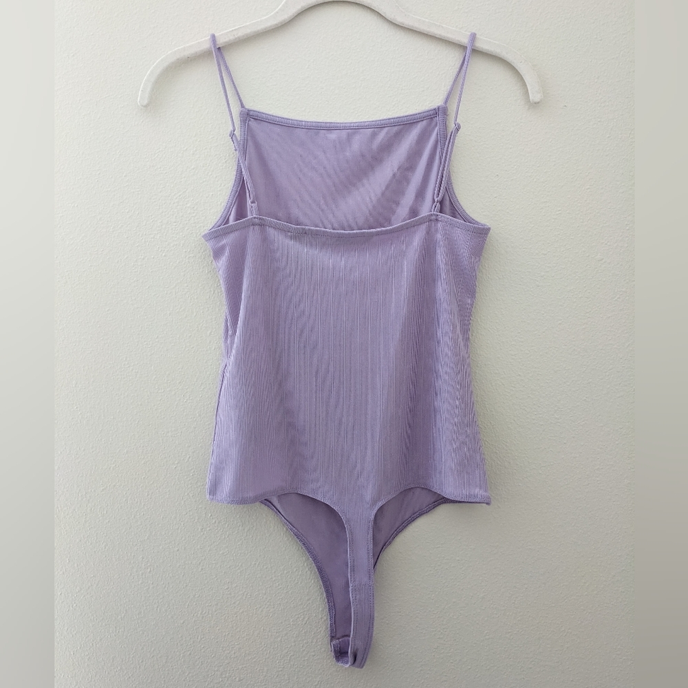 New Ribbed Spaghetti Strap Bodysuit - Picture 2 of 4